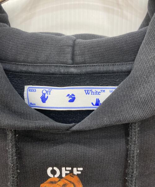 OFFWHITE（オフホワイト）OFFWHITE (オフホワイト) PASCAL SKELETON OVER HOODIE ブラック サイズ:Lの古着・服飾アイテム
