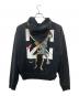 OFFWHITE (オフホワイト) PASCAL SKELETON OVER HOODIE ブラック サイズ:L：15000円