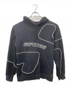 SUPREMEシュプリーム）の古着「BIG S HOODED SWEATSHIRT」｜ブラック
