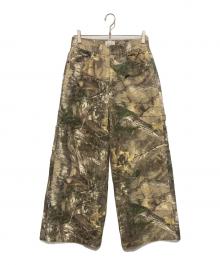 CAMPHOR WOOD（カンファーウッド）の古着「wide baggy real tree painter trousers　ワイド・バギー・リアルツリー・ペインタートラウザーズ」｜オリーブ