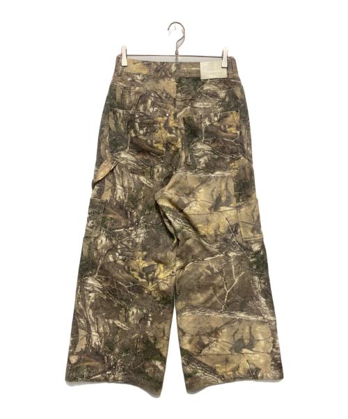 CAMPHOR WOOD（カンファーウッド）camphor wood (カンファーウッド) wide baggy real tree painter trousers　ワイド・バギー・リアルツリー・ペインタートラウザーズ オリーブ サイズ:Sの古着・服飾アイテム