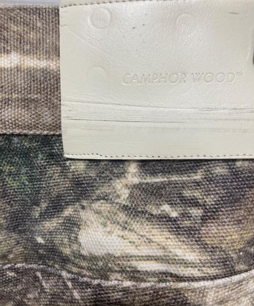 CAMPHOR WOOD（カンファーウッド）camphor wood (カンファーウッド) wide baggy real tree painter trousers　ワイド・バギー・リアルツリー・ペインタートラウザーズ オリーブ サイズ:Sの古着・服飾アイテム
