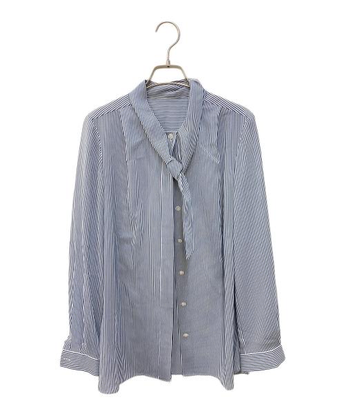 MACKINTOSH LONDON（マッキントッシュ ロンドン）MACKINTOSH LONDON (マッキントッシュ ロンドン) ボウタイブラウス ネイビー サイズ:Ｍの古着・服飾アイテム
