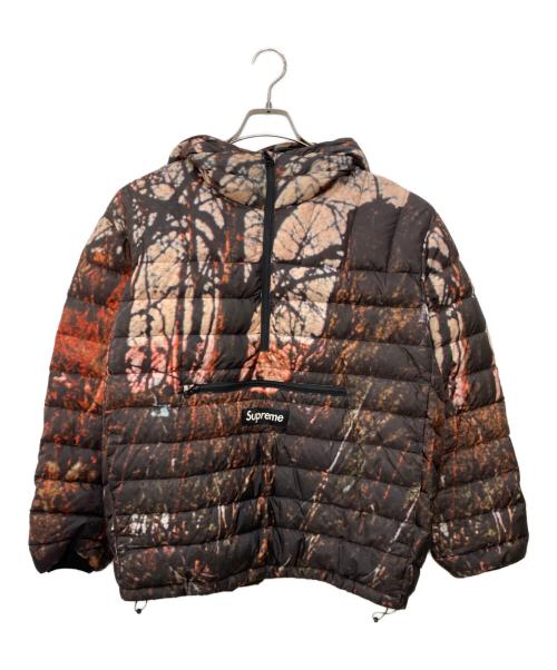 SUPREME（シュプリーム）Supreme (シュプリーム) Micro Down Half Zip Hooded Pullover ブラウン サイズ:Ｍの古着・服飾アイテム