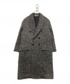Couture d'adamクチュールドアダム）の古着「Mohair Loop Astracan Double Chester Coat」｜グレー