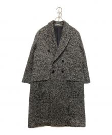 Couture d'adam（クチュールドアダム）の古着「Mohair Loop Astracan Double Chester Coat」｜グレー