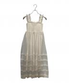 Snidelスナイデル）の古着「ティアードニットワンピ」｜アイボリー