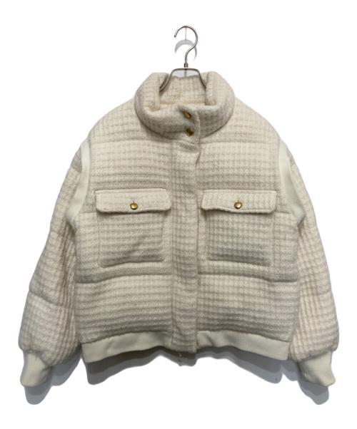 THE TOE（ザ・トゥー）THE TOE (ザ・トゥー) Brandenburg Tweed Down アイボリー サイズ:FREEの古着・服飾アイテム