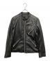 SEMANTIC DESIGN（セマンティックデザイン）の古着「ラムレザーライダースジャケット」｜ブラック