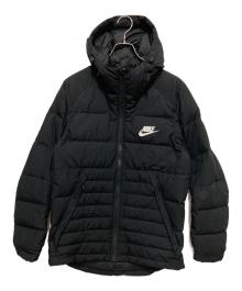 NIKE（ナイキ）の古着「Fill Down Hoodie JKT　フィル ダウン フーディー ジャケット」｜ブラック