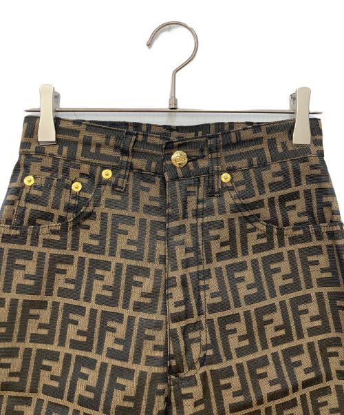 FENDI（フェンディ）FENDI (フェンディ) ズッカ柄パンツ ブラウン サイズ:26の古着・服飾アイテム