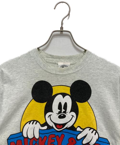 MICKEY&CO（ミッキー アンド コー）MICKEY＆CO (ミッキー アンド コー) 90’sプリントTシャツ グレー サイズ:Lの古着・服飾アイテム