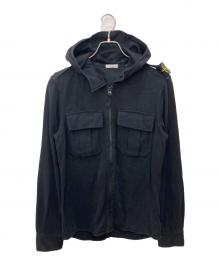 STONE ISLAND（ストーンアイランド）の古着「TWIN POCKET HOODED OVERSHIRT」｜ブラック