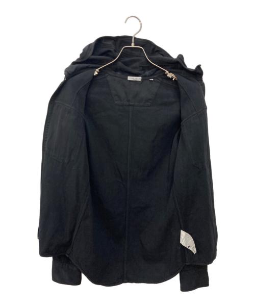 STONE ISLAND（ストーンアイランド）STONE ISLAND (ストーンアイランド) TWIN POCKET HOODED OVERSHIRT ブラック サイズ:Sの古着・服飾アイテム