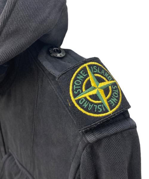STONE ISLAND（ストーンアイランド）STONE ISLAND (ストーンアイランド) TWIN POCKET HOODED OVERSHIRT ブラック サイズ:Sの古着・服飾アイテム