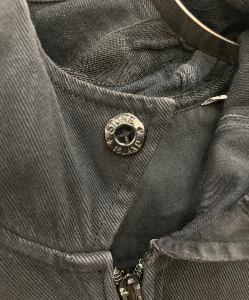 STONE ISLAND（ストーンアイランド）STONE ISLAND (ストーンアイランド) TWIN POCKET HOODED OVERSHIRT ブラック サイズ:Sの古着・服飾アイテム