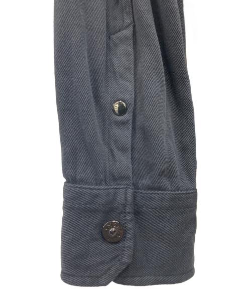 STONE ISLAND（ストーンアイランド）STONE ISLAND (ストーンアイランド) TWIN POCKET HOODED OVERSHIRT ブラック サイズ:Sの古着・服飾アイテム