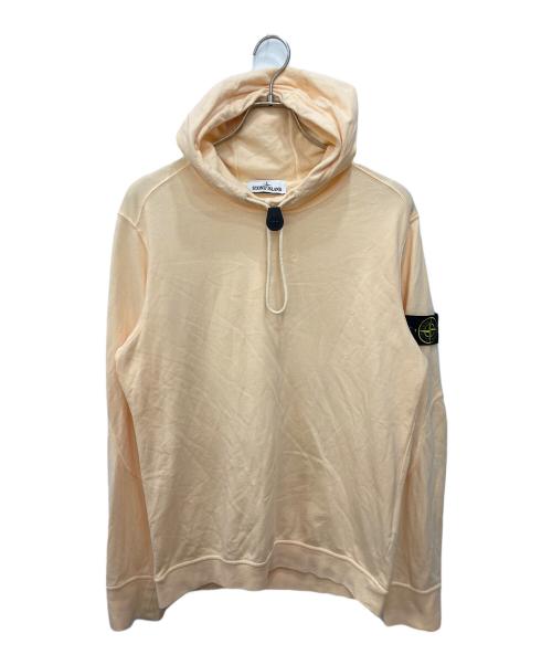 STONE ISLAND（ストーンアイランド）STONE ISLAND (ストーンアイランド) ライトフリース ポップオーバーフーディー オレンジ サイズ:Mの古着・服飾アイテム