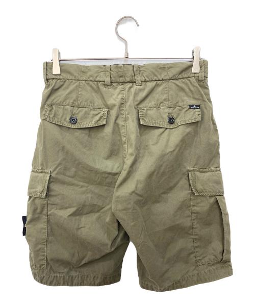 STONE ISLAND（ストーンアイランド）STONE ISLAND (ストーンアイランド) GARMENT SHORT PANTS グリーン サイズ:W28の古着・服飾アイテム