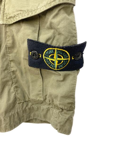 STONE ISLAND（ストーンアイランド）STONE ISLAND (ストーンアイランド) GARMENT SHORT PANTS グリーン サイズ:W28の古着・服飾アイテム