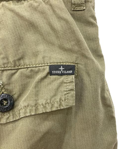 STONE ISLAND（ストーンアイランド）STONE ISLAND (ストーンアイランド) GARMENT SHORT PANTS グリーン サイズ:W28の古着・服飾アイテム