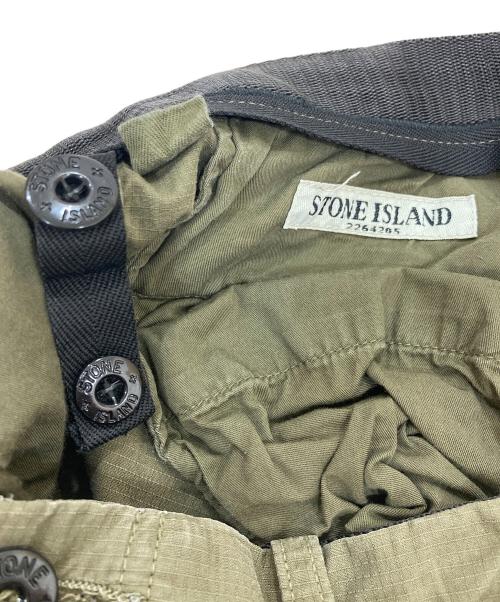 STONE ISLAND（ストーンアイランド）STONE ISLAND (ストーンアイランド) GARMENT SHORT PANTS グリーン サイズ:W28の古着・服飾アイテム