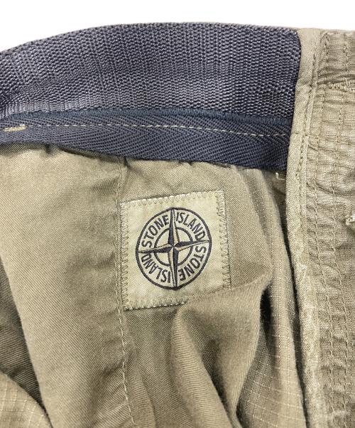 STONE ISLAND（ストーンアイランド）STONE ISLAND (ストーンアイランド) GARMENT SHORT PANTS グリーン サイズ:W28の古着・服飾アイテム
