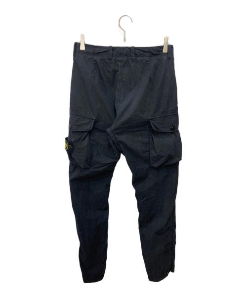 STONE ISLAND（ストーンアイランド）STONE ISLAND (ストーンアイランド) GHOST PIECE COTTON  カーゴパンツパンツ ブラック サイズ:W28の古着・服飾アイテム