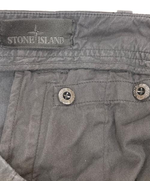 STONE ISLAND（ストーンアイランド）STONE ISLAND (ストーンアイランド) GHOST PIECE COTTON  カーゴパンツパンツ ブラック サイズ:W28の古着・服飾アイテム