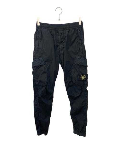 STONE ISLAND（ストーンアイランド）STONE ISLAND (ストーンアイランド) コットンストレッチワークパンツ ブラック サイズ:W28の古着・服飾アイテム