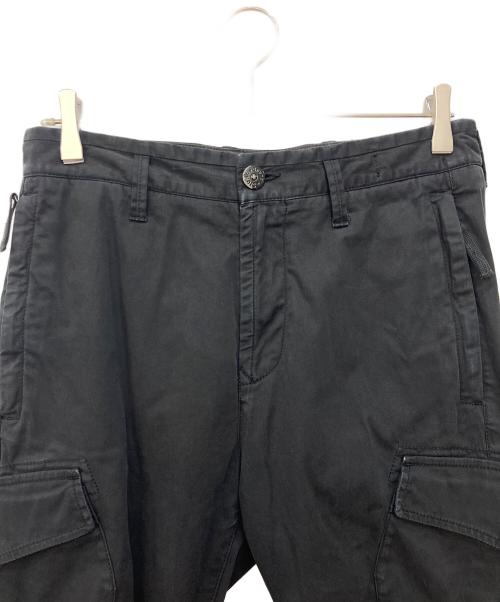 STONE ISLAND（ストーンアイランド）STONE ISLAND (ストーンアイランド) CARGO TROUSERS GARMENTDIE ブラック サイズ:W28の古着・服飾アイテム