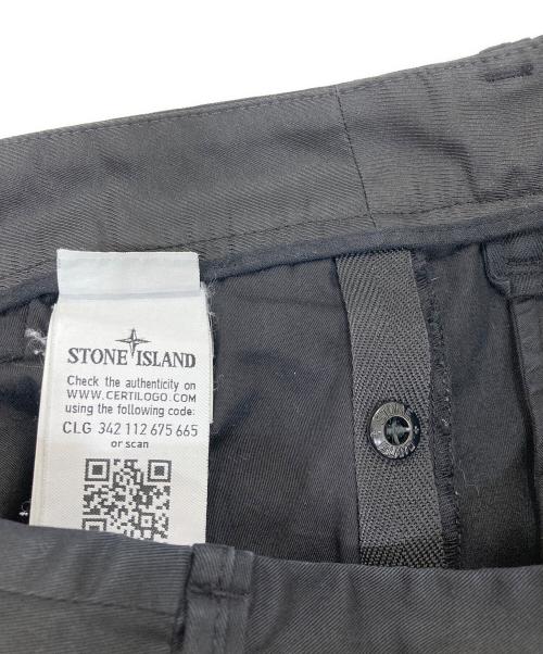 STONE ISLAND（ストーンアイランド）STONE ISLAND (ストーンアイランド) CARGO TROUSERS GARMENTDIE ブラック サイズ:W28の古着・服飾アイテム