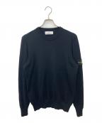 STONE ISLANDストーンアイランド）の古着「Soft Cotton Crew Knit」｜ブラック