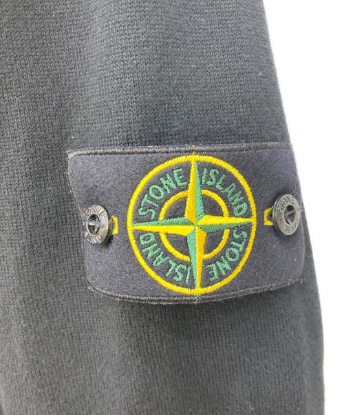 STONE ISLAND（ストーンアイランド）STONE ISLAND (ストーンアイランド) Soft Cotton Crew Knit ブラック サイズ:Mの古着・服飾アイテム