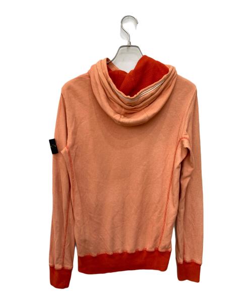 STONE ISLAND（ストーンアイランド）STONE ISLAND (ストーンアイランド) GARMENT DYED POPOVER HOODIE オレンジ サイズ:Ｓの古着・服飾アイテム