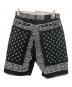 stussy (ステューシー) バンダナ柄ショートパンツ ブラック サイズ:30：6000円