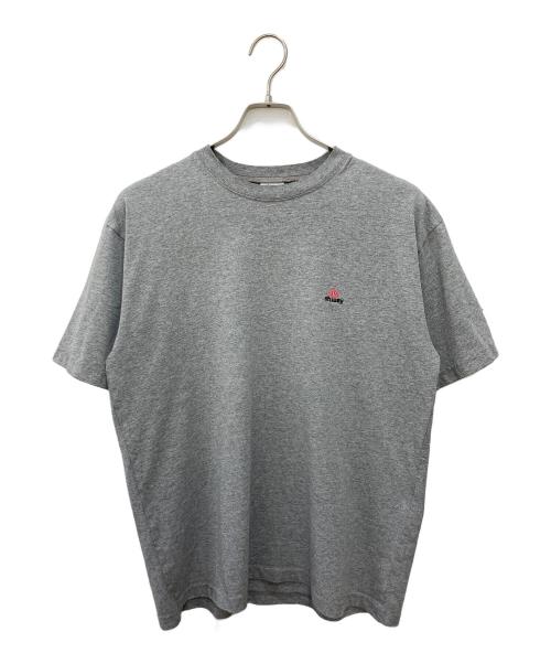stussy（ステューシー）stussy (ステューシー) ワンポイントクラウン刺繍Tシャツ グレー サイズ:Mの古着・服飾アイテム