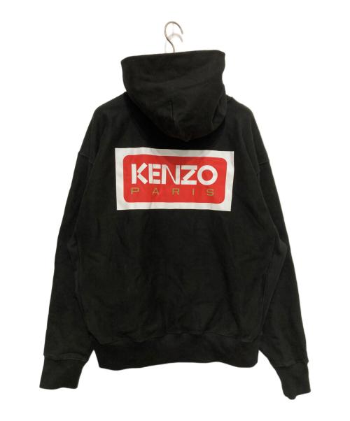 KENZO（ケンゾー）KENZO (ケンゾー) ロゴプリントフーディー ブラック サイズ:Lの古着・服飾アイテム