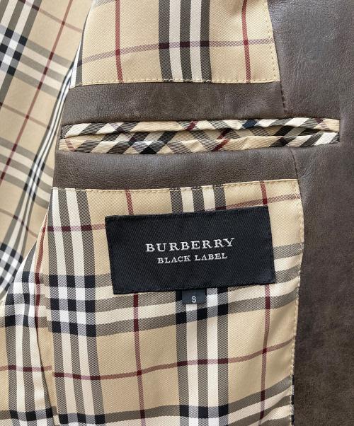 BURBERRY BLACK LABEL（バーバリーブラックレーベル）BURBERRY BLACK LABEL (バーバリーブラックレーベル) シープレザージャケット ベージュ サイズ:Ｓの古着・服飾アイテム