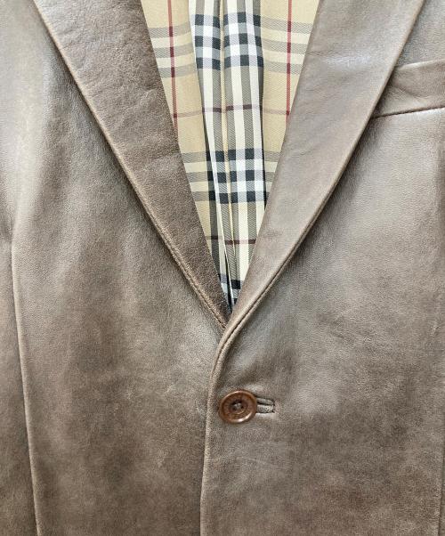 BURBERRY BLACK LABEL（バーバリーブラックレーベル）BURBERRY BLACK LABEL (バーバリーブラックレーベル) シープレザージャケット ベージュ サイズ:Ｓの古着・服飾アイテム