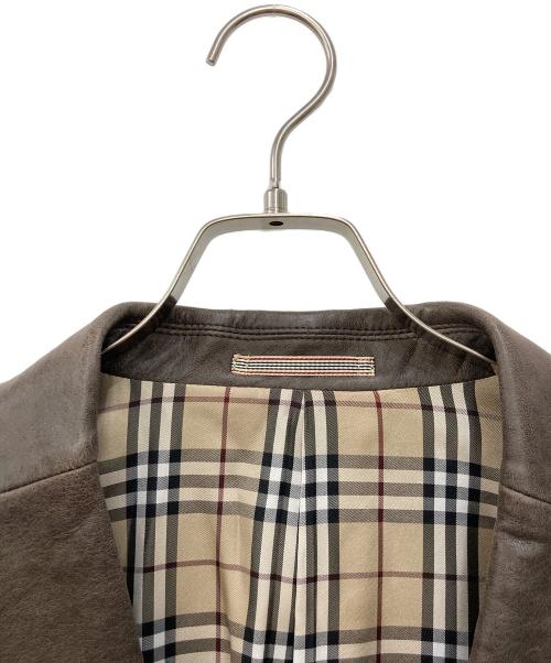 BURBERRY BLACK LABEL（バーバリーブラックレーベル）BURBERRY BLACK LABEL (バーバリーブラックレーベル) シープレザージャケット ベージュ サイズ:Ｓの古着・服飾アイテム