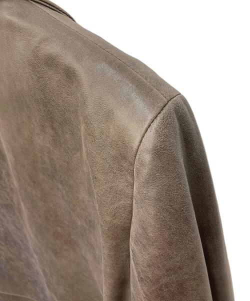 BURBERRY BLACK LABEL（バーバリーブラックレーベル）BURBERRY BLACK LABEL (バーバリーブラックレーベル) シープレザージャケット ベージュ サイズ:Ｓの古着・服飾アイテム