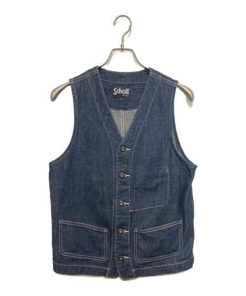Schott（ショット）Schott (ショット) OLD DENIM WORK VEST インディゴ サイズ:Sの古着・服飾アイテム