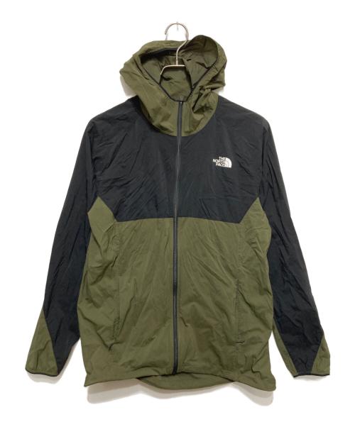 THE NORTH FACE（ザ ノース フェイス）THE NORTH FACE (ザ ノース フェイス) Anytime Wind Hoodie　エニタイム ウィンド フーディー グリーン×ブラック サイズ:Mの古着・服飾アイテム