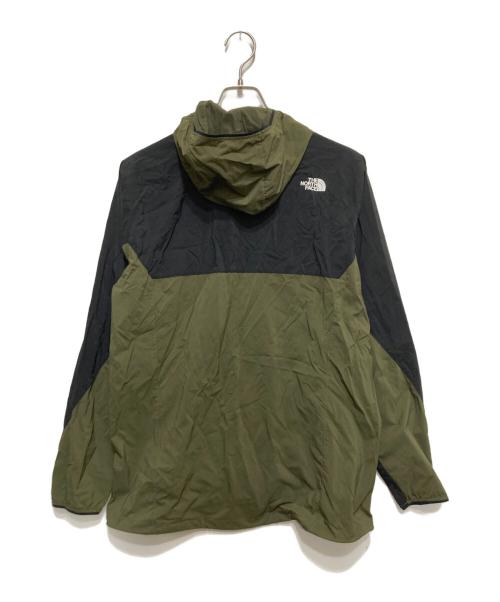 THE NORTH FACE（ザ ノース フェイス）THE NORTH FACE (ザ ノース フェイス) Anytime Wind Hoodie　エニタイム ウィンド フーディー グリーン×ブラック サイズ:Mの古着・服飾アイテム