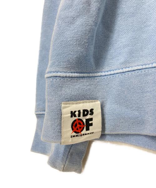 KIDS OF IMMI GRANTS（KIDS OF IMMI GRANTS）KIDS OF IMMI GRANTS (KIDS OF IMMI GRANTS) プリントスウェット ブルー サイズ:Lの古着・服飾アイテム