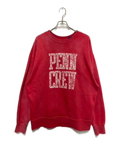 BEAMS（ビームス）BEAMS (ビームス) カレッジルーズスウェットクルー ピンク サイズ:Lの古着・服飾アイテム