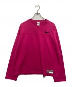 NIKE×stussyナイキ×ステューシー）の古着「Long Sleeve Top Fireberry　ロングスリーブ・トップ・ファイアベリー」｜ピンク