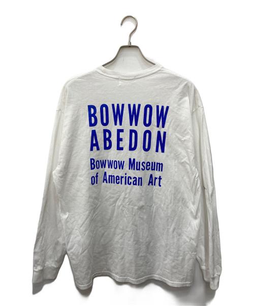 BOWWOW（バウワウ）BOWWOW (バウワウ) プリントロングスリーブカットソー ホワイト サイズ:XLの古着・服飾アイテム