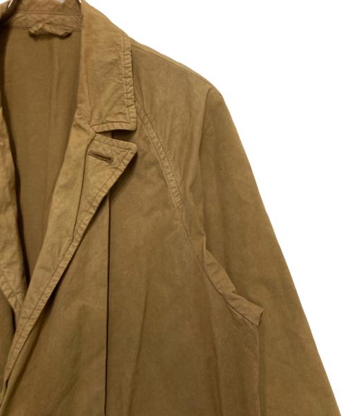 confect（コンフェクト）CONFECT (コンフェクト) スーピマコットンダブルブレストチェスターコート ブラウン サイズ:3の古着・服飾アイテム